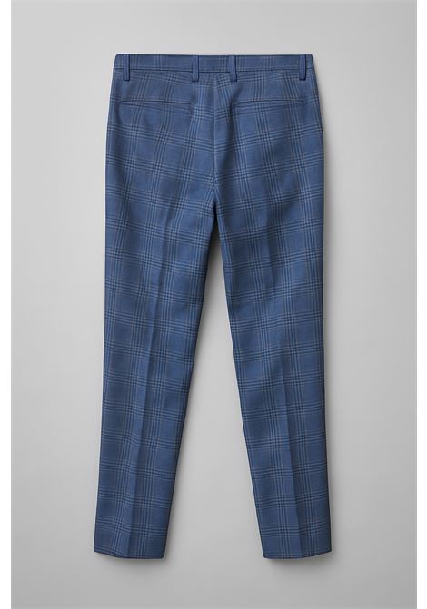 PT Torino Master Wool Pants in Blue Check Pattern PT TORINO |  | COAFMAZ00CLMA230350